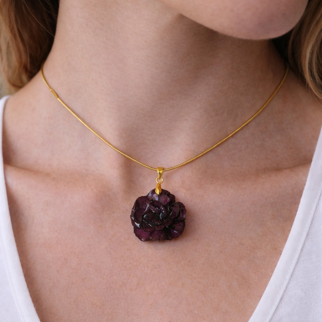 Collar Clavel - Rubí