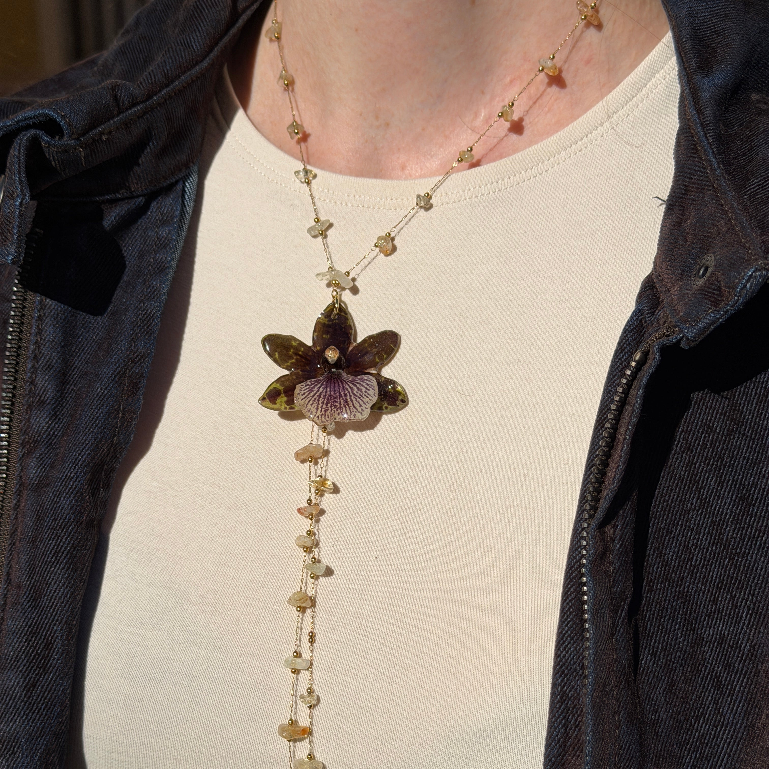 Collar Orquídea - Terra