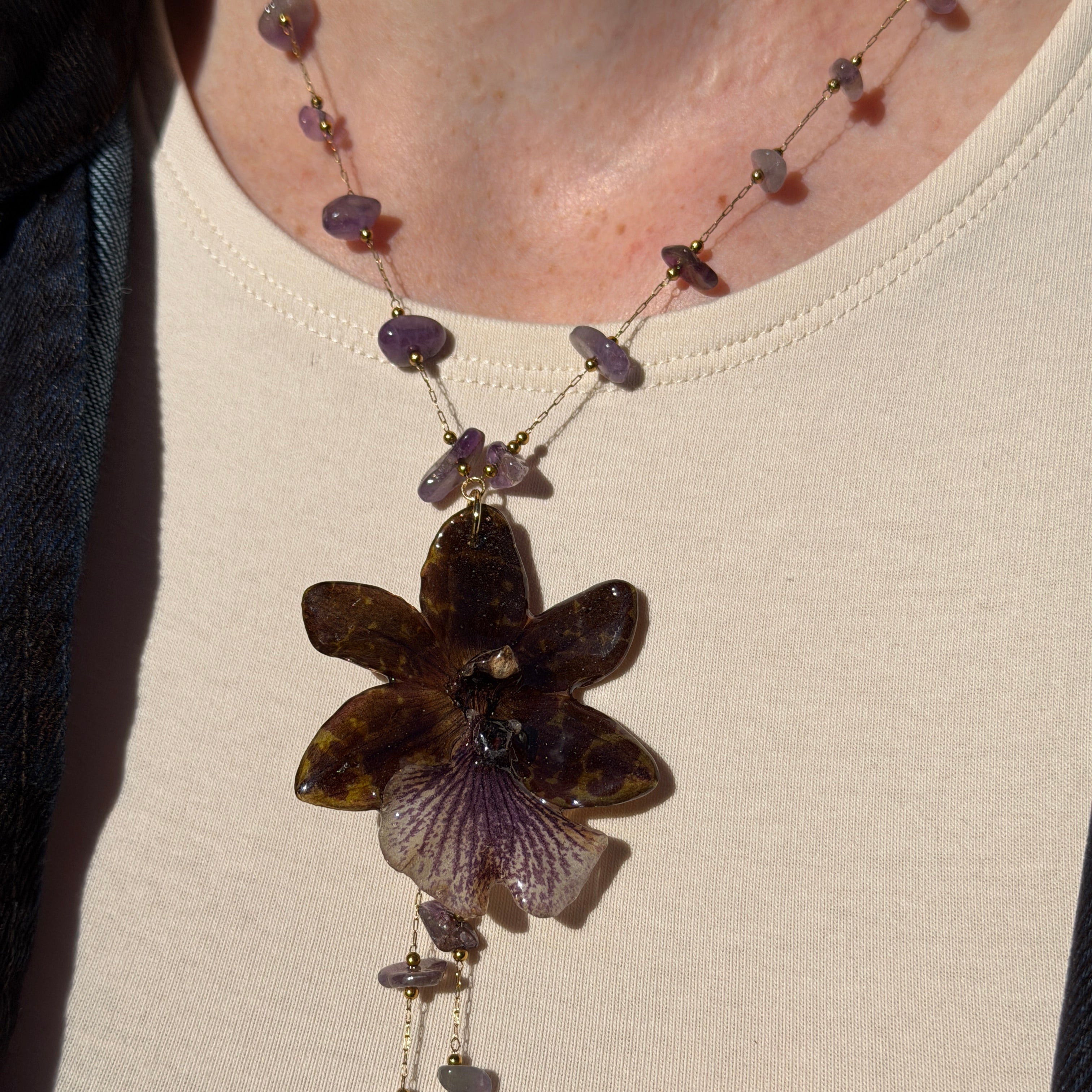 Collar Orquídea - Terra