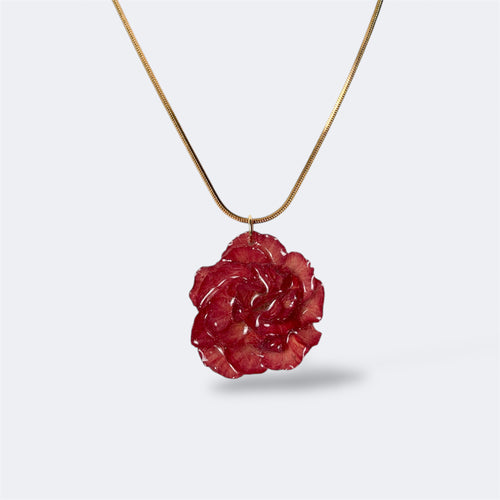 collar clavel real de frende