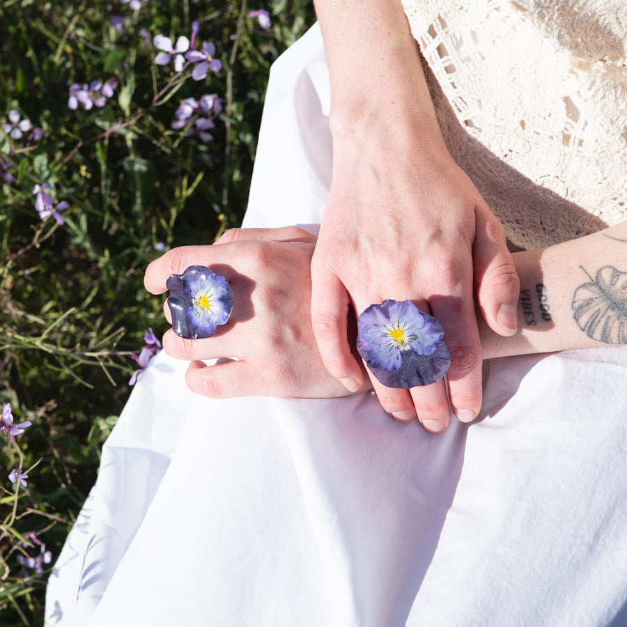 Anillo Pensamiento - Violeta